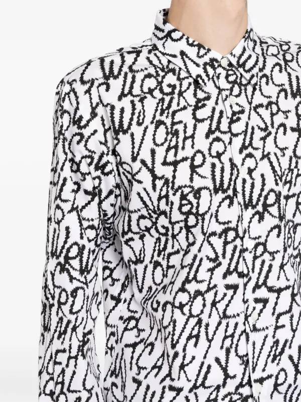 Comme Des Garcons Homme Deux all over graphic printed Shirt White FARFETCH AZ