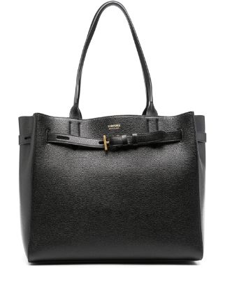 TOM FORD レザー トートバッグ | ブラック | FARFETCH JP