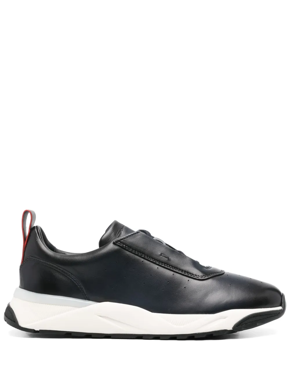 Santoni leather sneakers Blue
