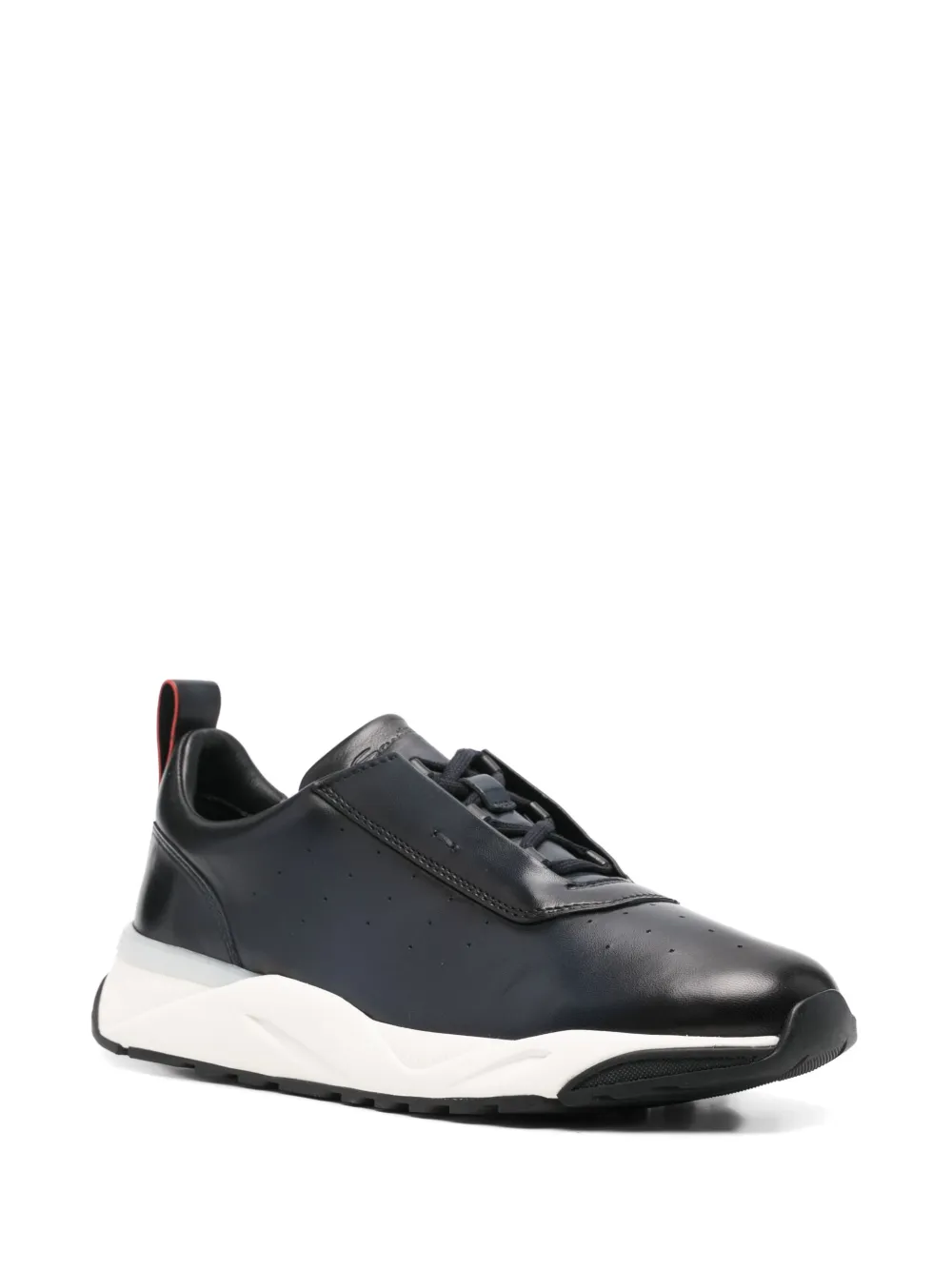 Santoni leather sneakers Blue