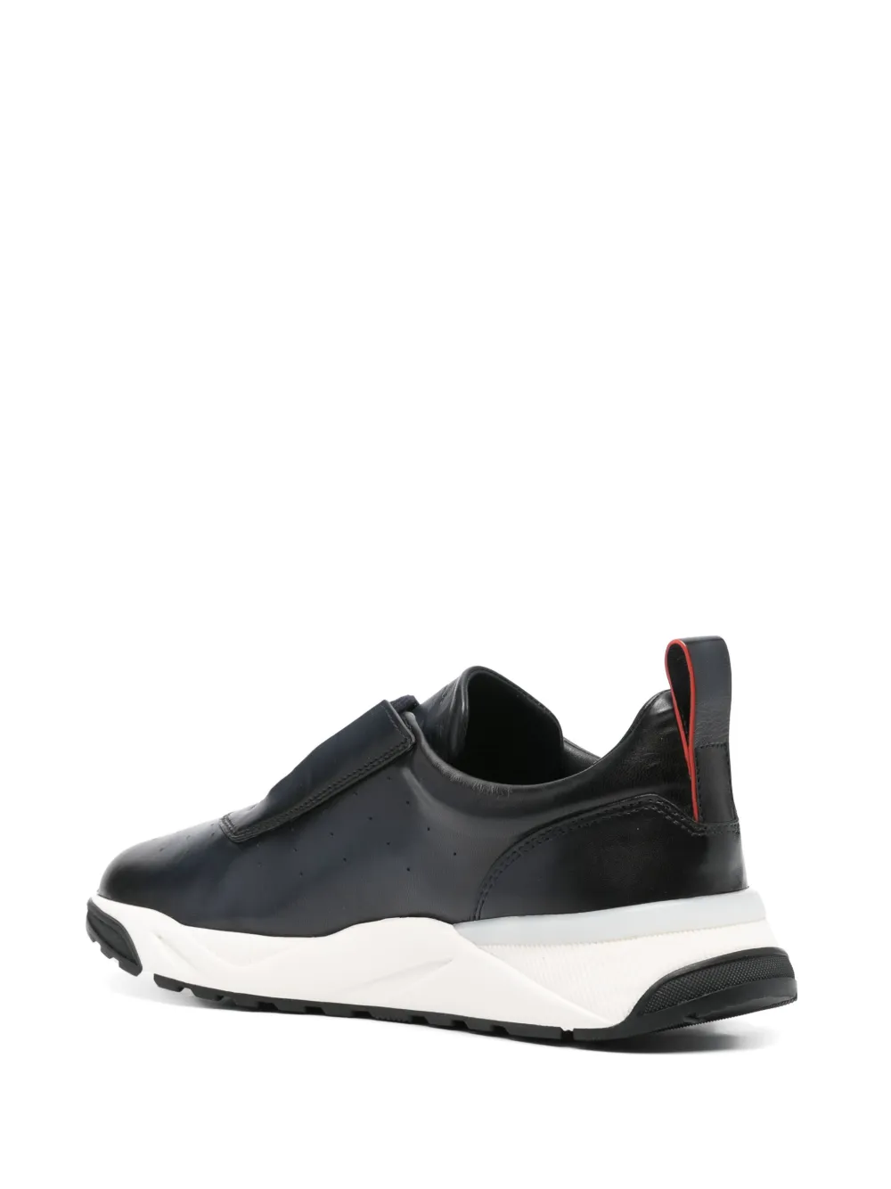 Santoni leather sneakers Blue