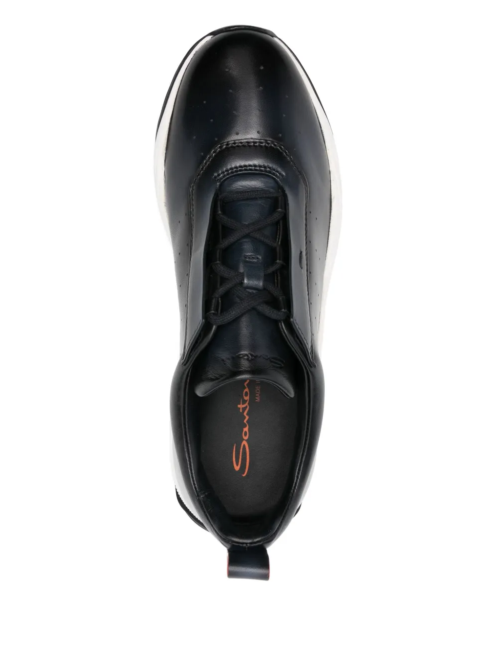 Santoni leather sneakers Blue