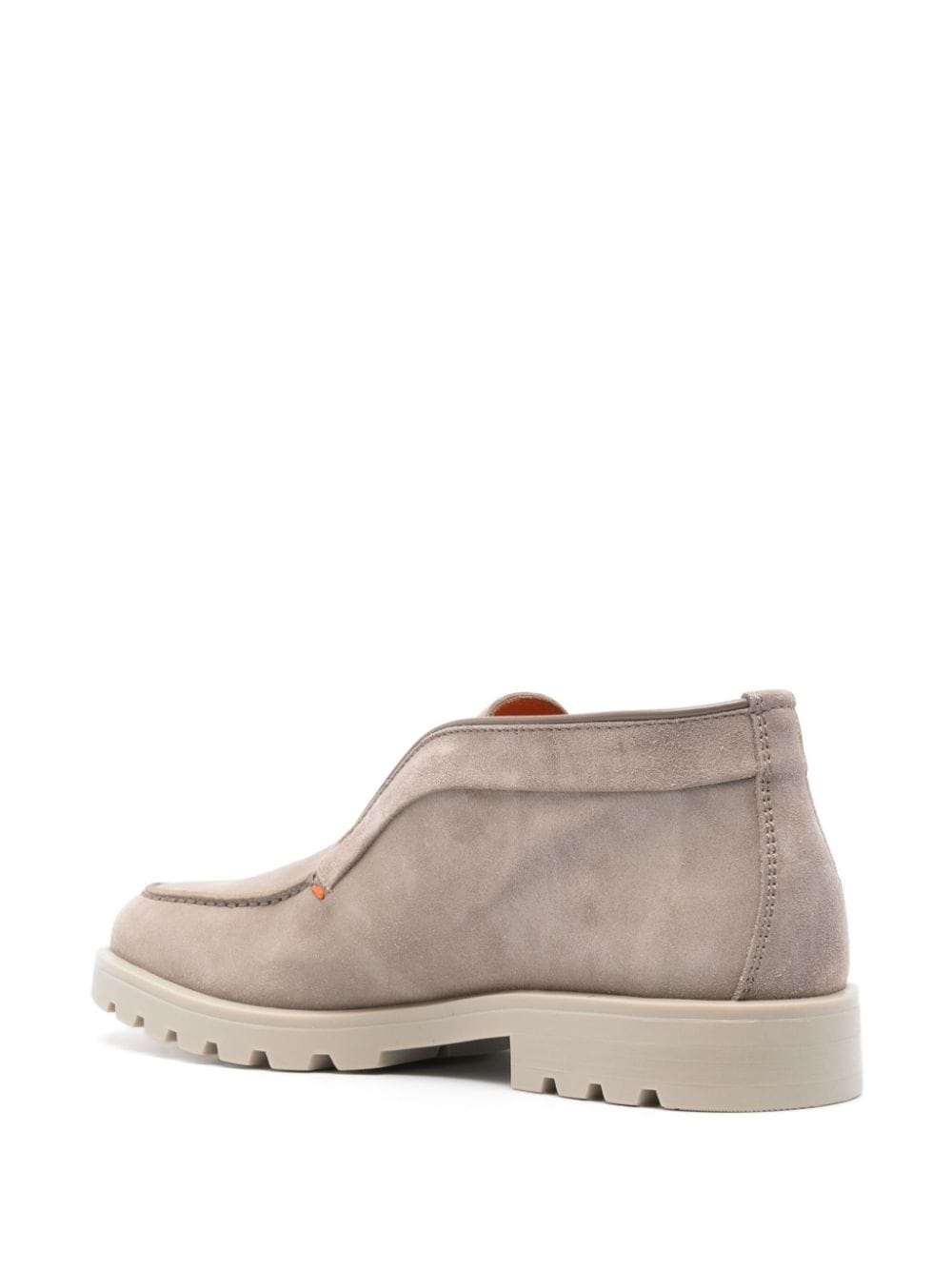 Shop Santoni Suede Boots In Grau