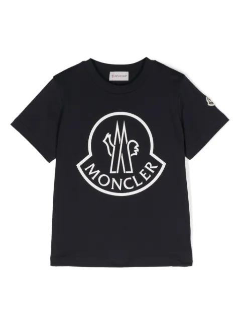 Moncler Enfant playera con logo estampado