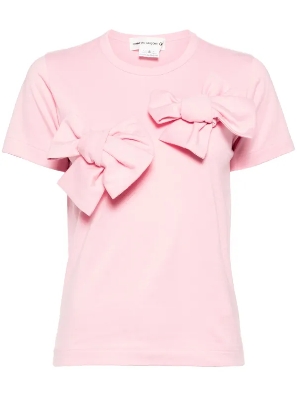 Comme Des Garçons Girl Cotton T-shirts | Pink | FARFETCH
