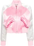 Comme Des Garçons Girl bow bomber jacket - Pink