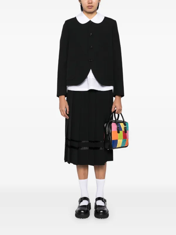 Comme Des Garçons Girl ノーカラー ジャケット | ブルー | FARFETCH JP