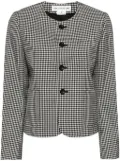 Comme Des Garçons Girl checked wool jacket - Black