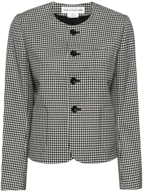 Comme Des Garçons Girl checked wool jacket
