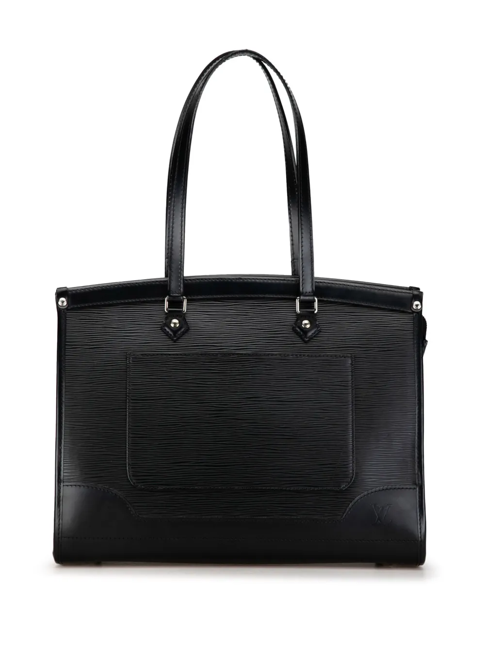 Pre-owned Louis Vuitton 2007 Epi Madeleine Gm Tote Bag In Black