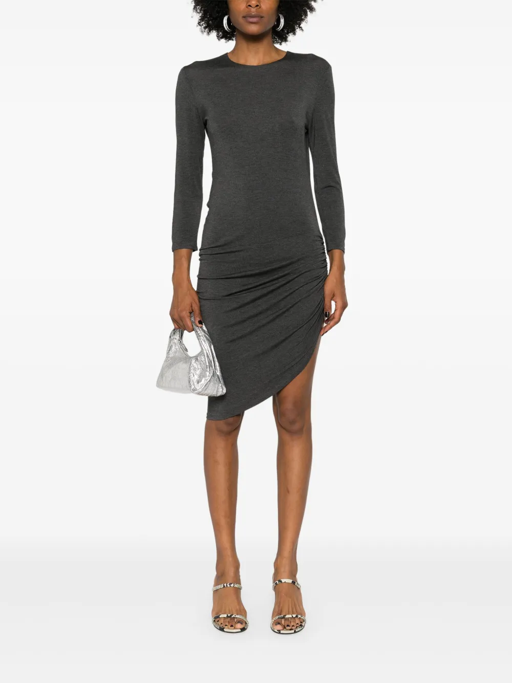Norma Kamali Asymmetrische mini-jurk - Grijs