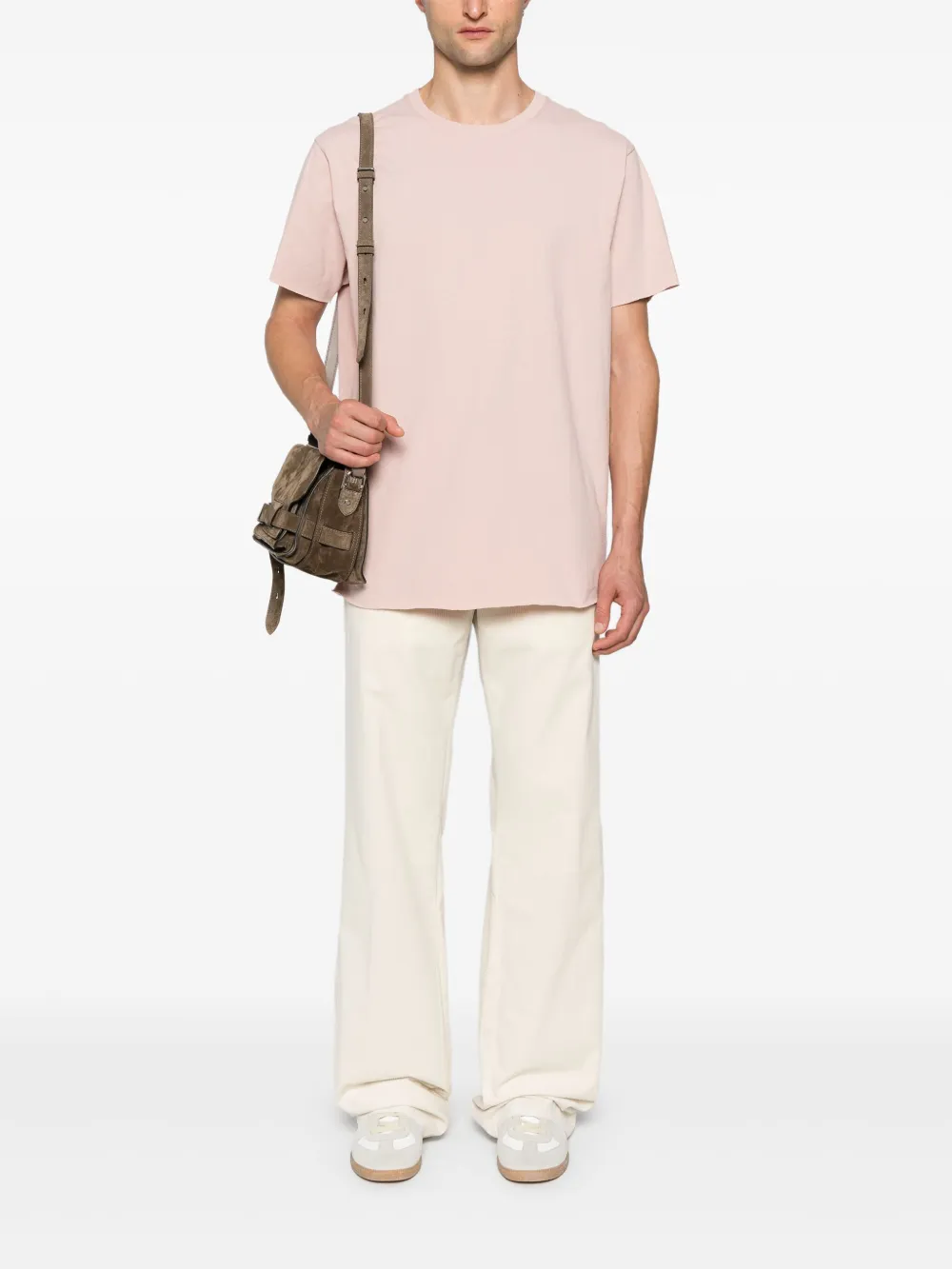 John Elliott T-shirt met ronde hals - Roze