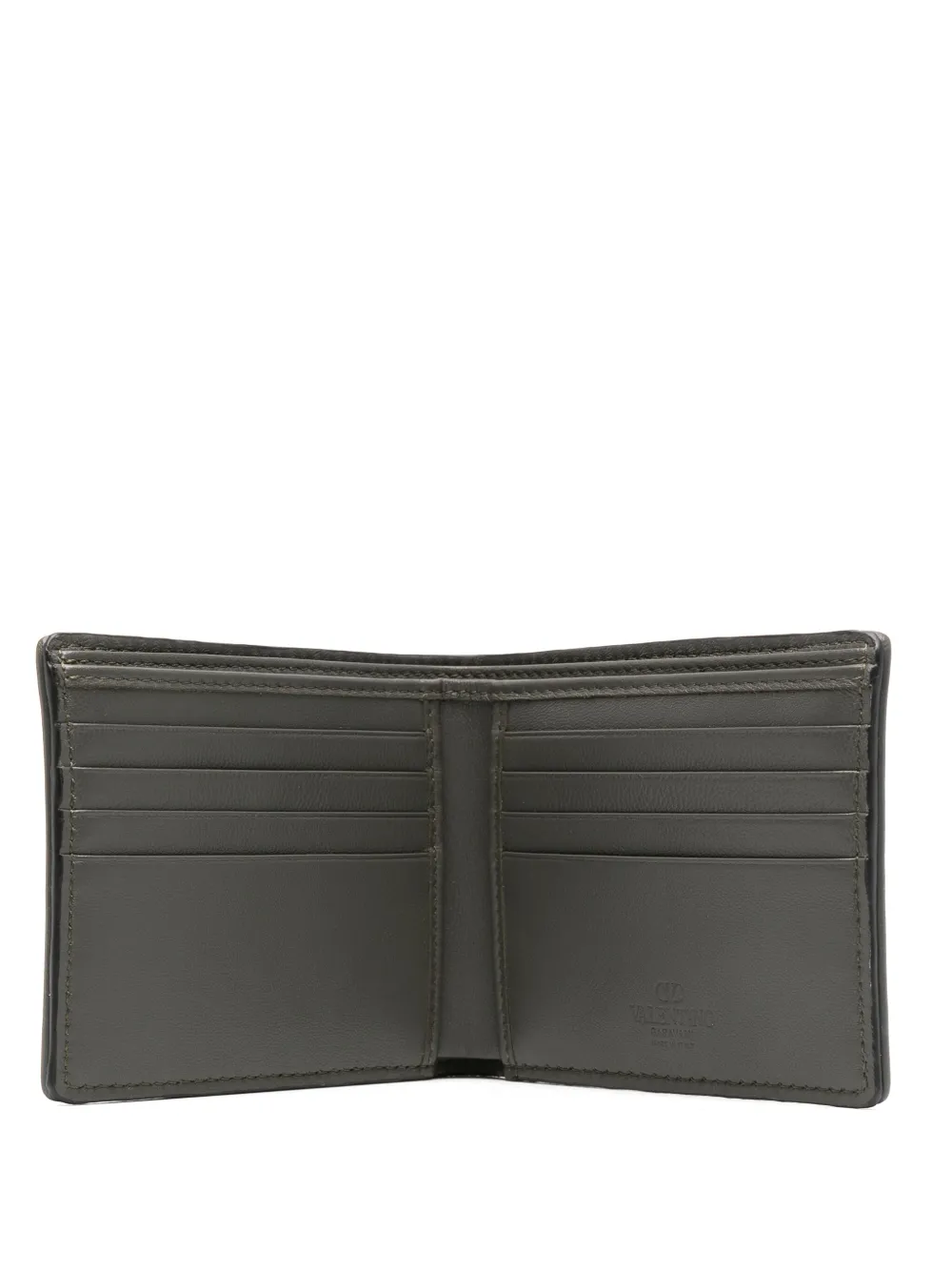 Valentino Garavani Toile Iconographe bi-fold portemonnee Groen