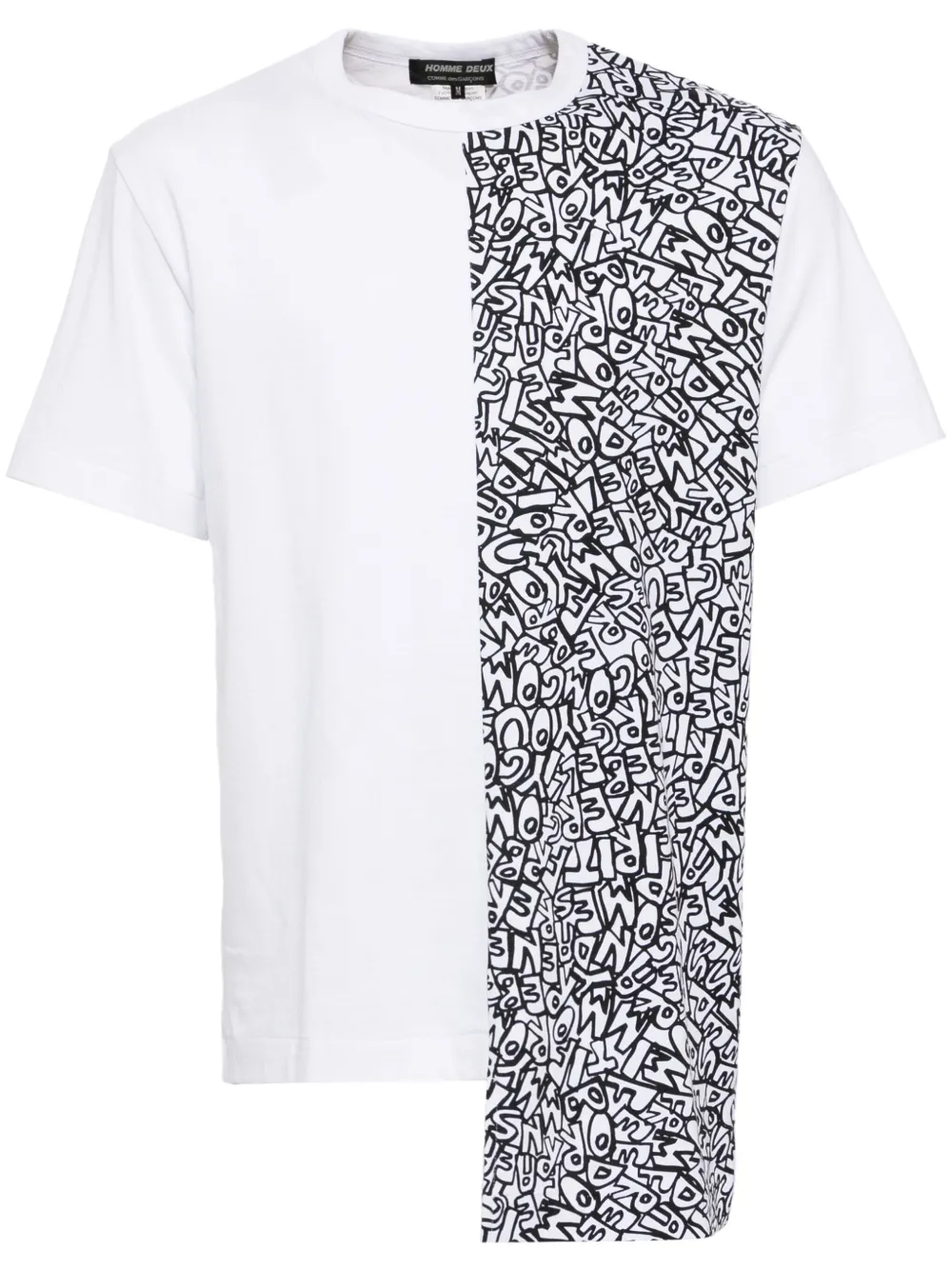 Comme des Garçons Homme Deux graphic-print cotton T-shirt – White Comme des Garçons Homme Deux graphic-print cotton T-shirt – White