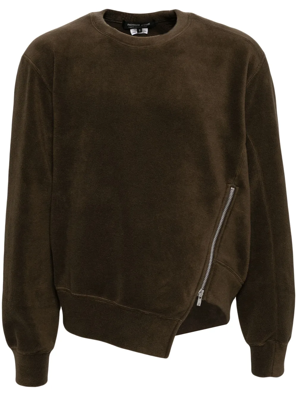 Comme des Garçons Homme Deux zipper fleece sweatshirt - Brown