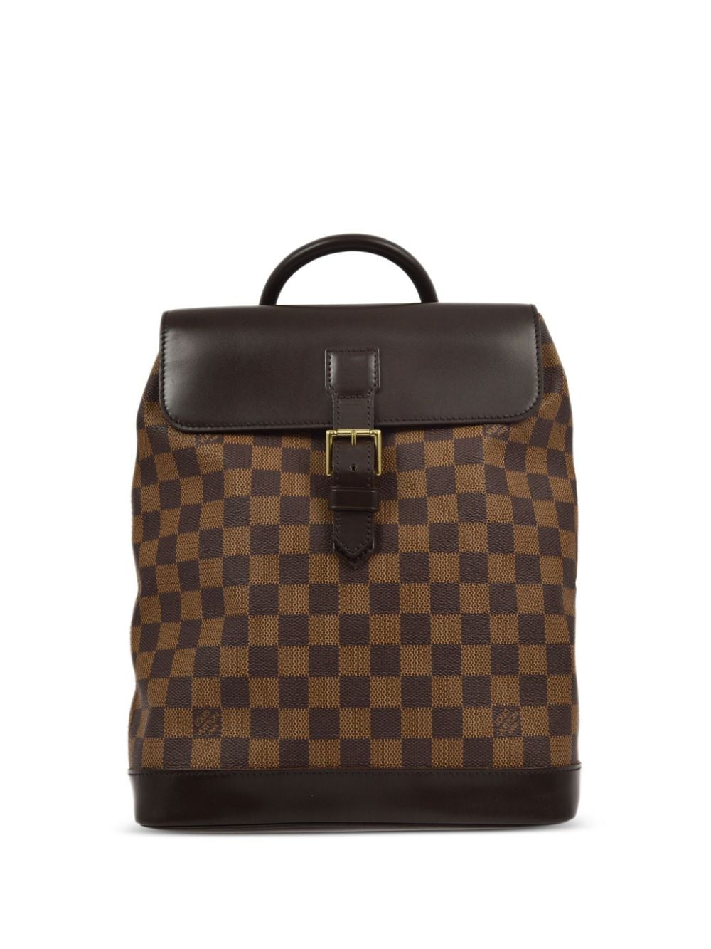 Pre-owned Louis Vuitton 1997 Soho Backpack In Brown