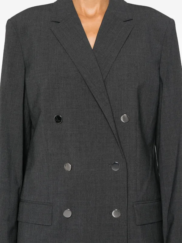 アウターその他 THEORY Woman Blazer Grey O0801402 A08 Theory double-breasted Blazer | Grey | FARFETCH