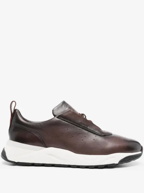 Santoni leather sneakers