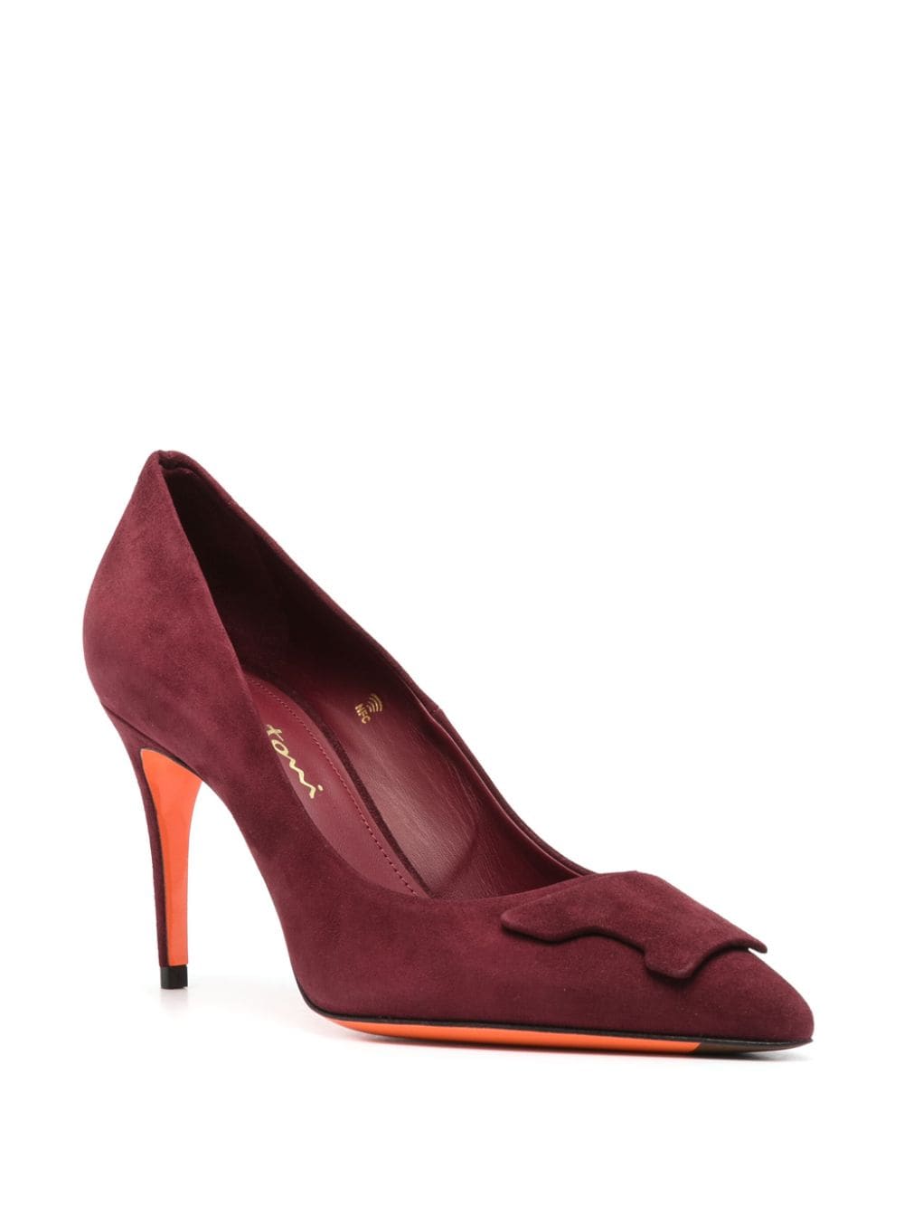 Shop Santoni 85mm Sibille Pumps In Rot