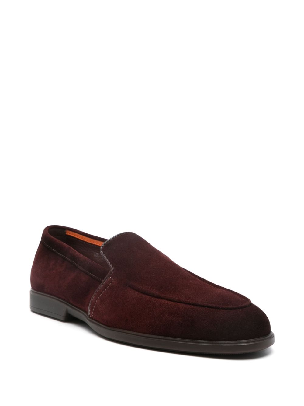 Santoni suede loafers - Rood