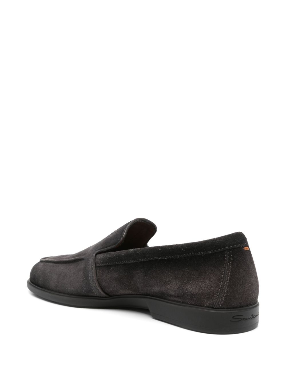 Santoni suede loafers Grey