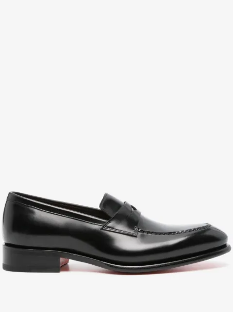 Santoni 가죽 페니 로퍼