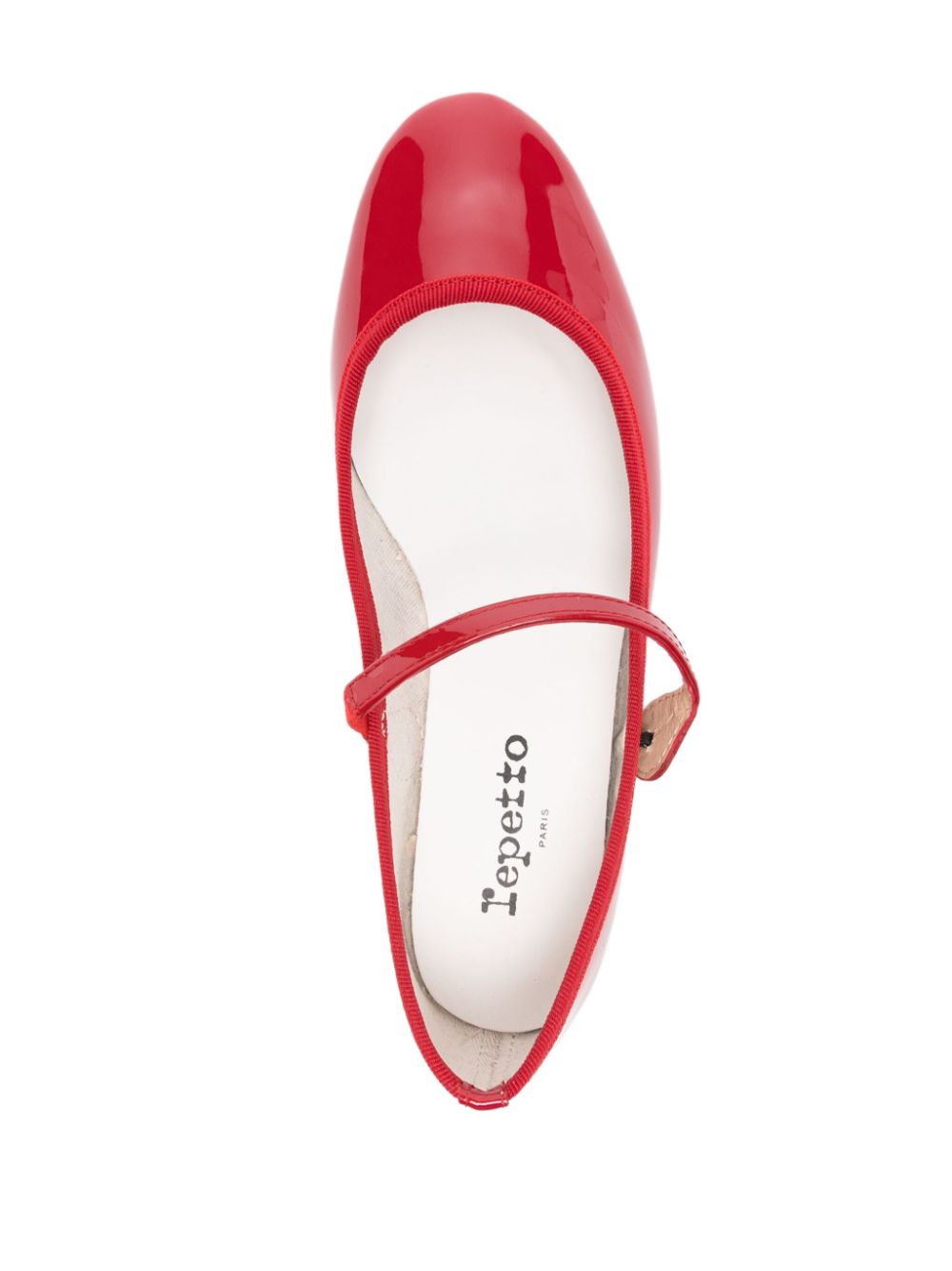 Repetto Mary Jane leren ballerina's Rood