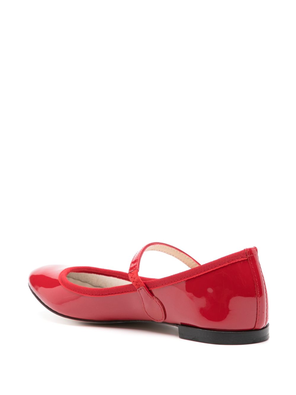 Repetto Mary Jane leren ballerina's Rood