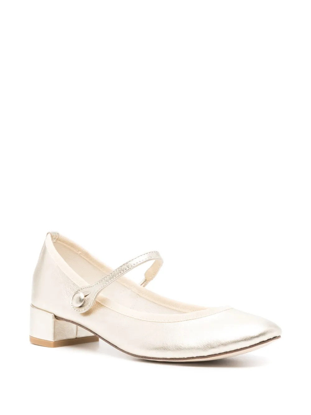Repetto Mary Jane leren ballerina's - Goud