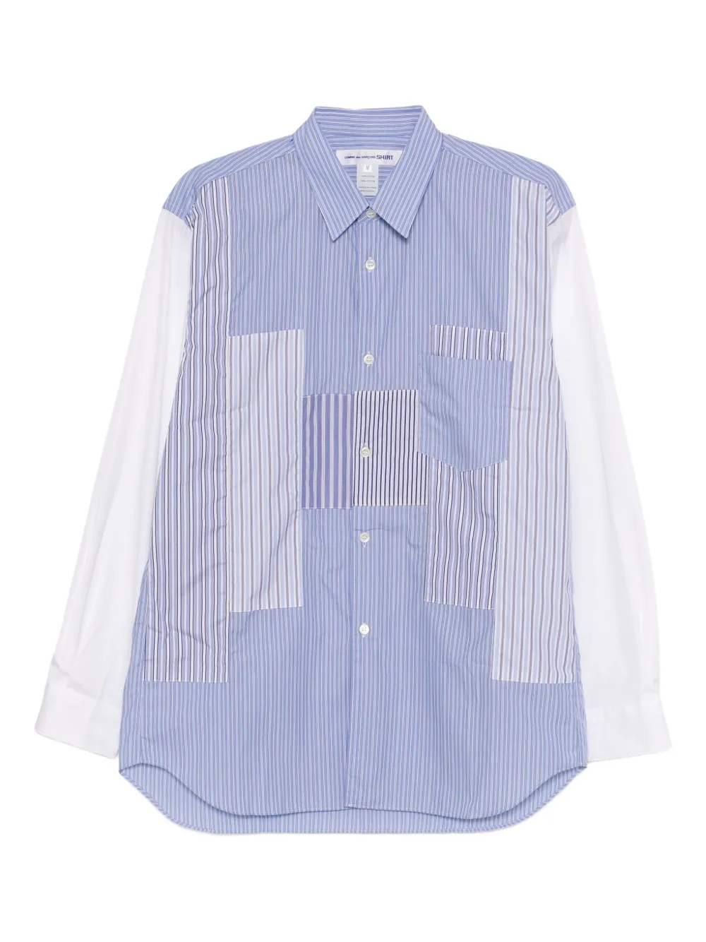 Comme Des Garçons Shirt Gestreept overhemd Blauw