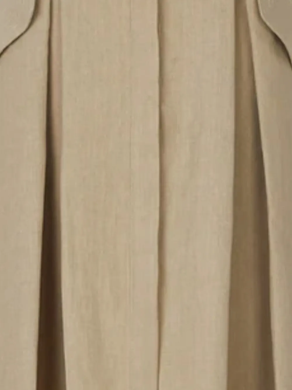 Le Kasha Midi-plooirok met ceintuur - Beige