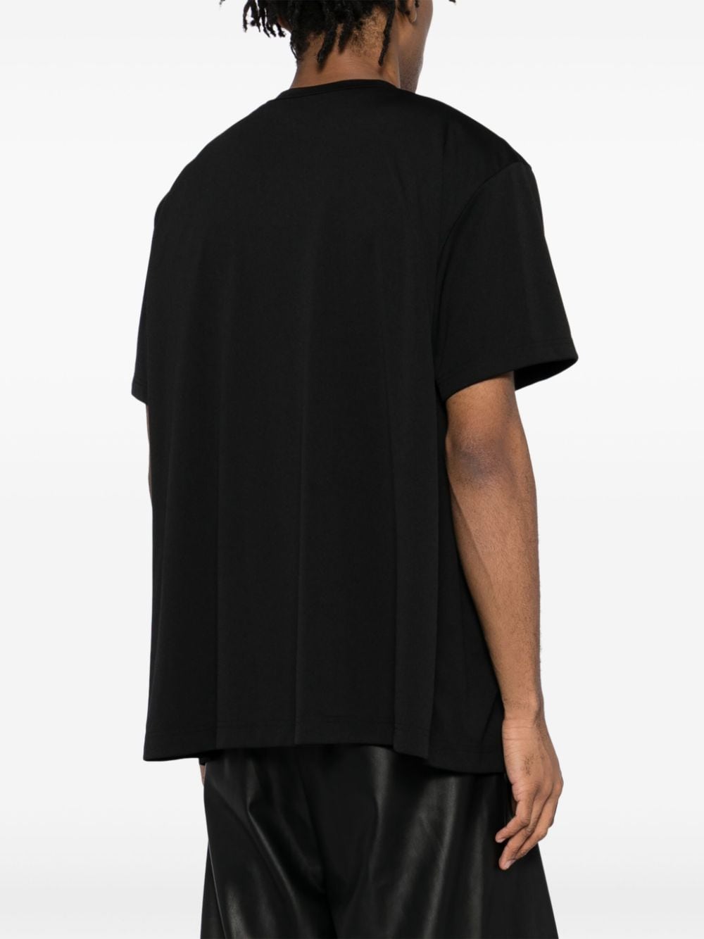 Shop Comme Des Garçons Homme Deux Mesh Layered T-shirt In Black