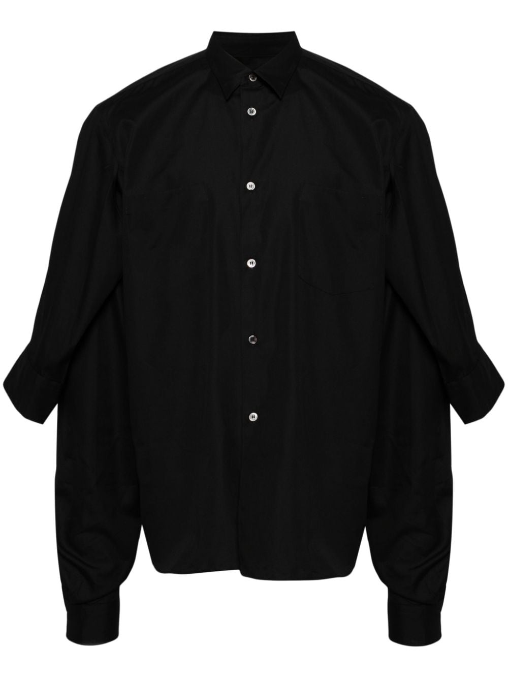 Comme des Garçons Homme Plus double-sleeved shirt - Black