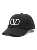 Valentino Garavani VLogo Signature canvas baseball cap - Black