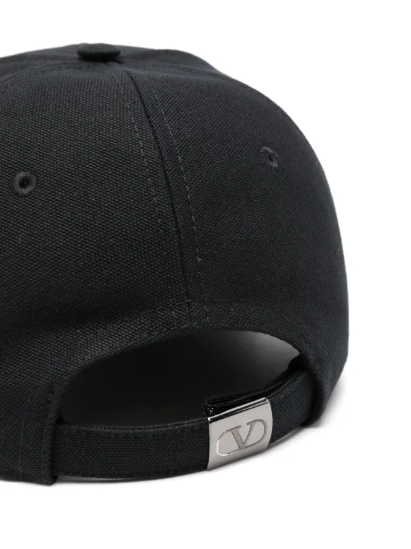 Valentino Garavani VLogo Signature Canvas Baseball Cap | Black