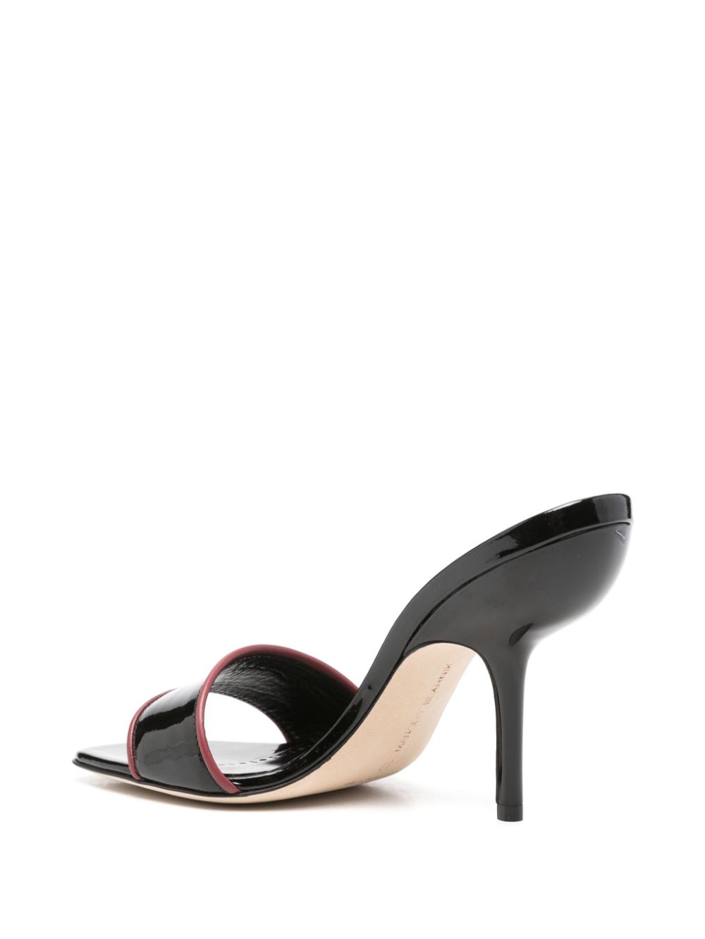 Manolo Blahnik Helamu 105mm patent mules Black