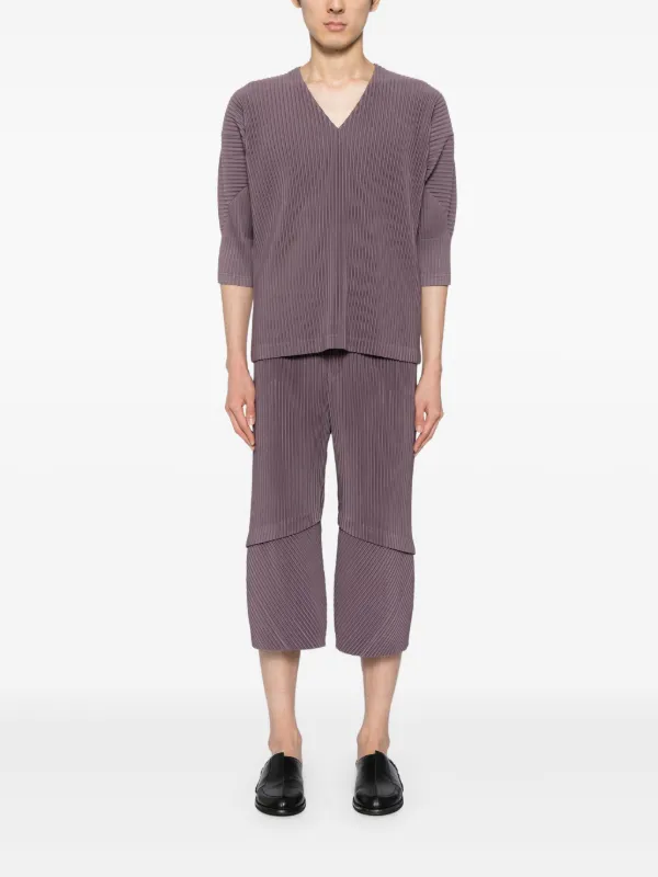 Homme Plissé Issey Miyake Aerial Hose Mit Falten | Violett 