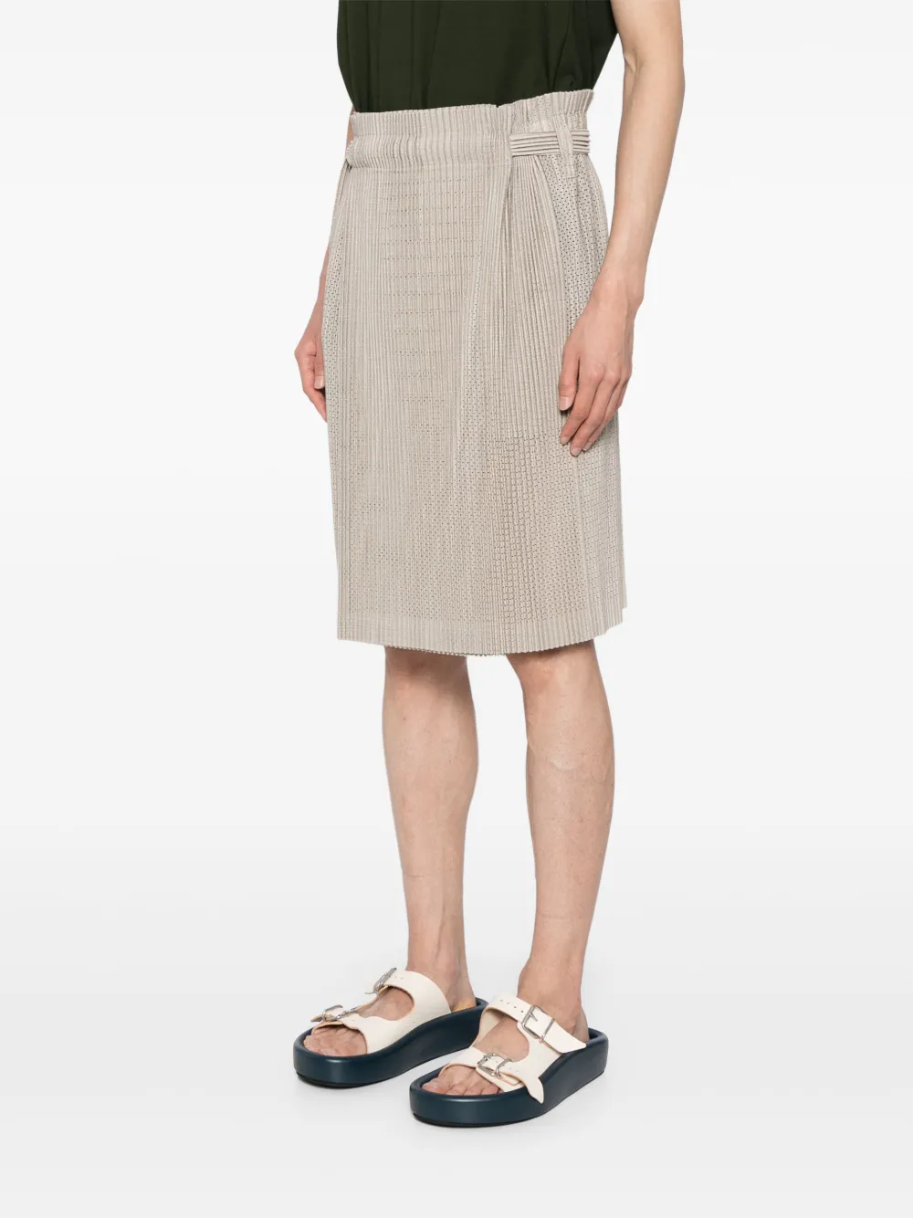Homme Plissé Issey Miyake Light Mesh plooirok Grijs
