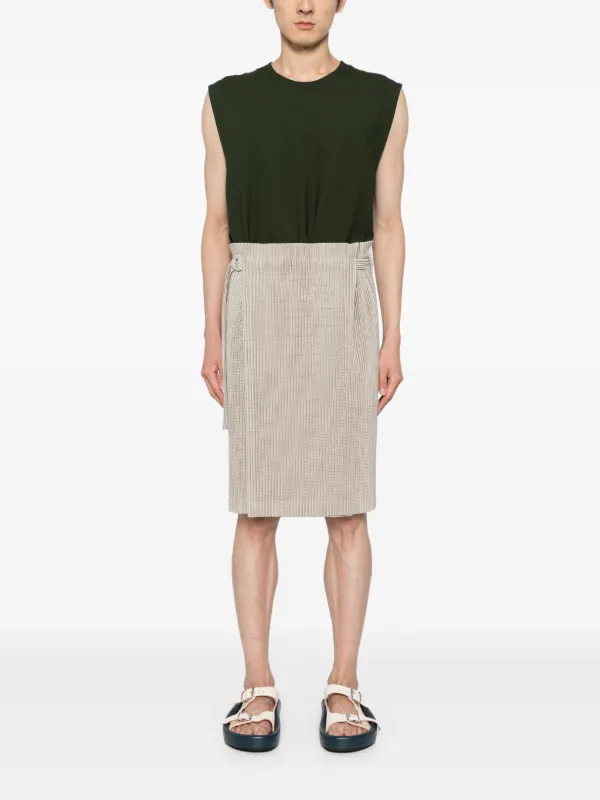 Homme Plissé Issey Miyake Light Mesh プリーツスカート | グレー 