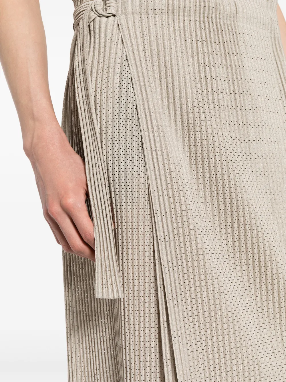 Homme Plissé Issey Miyake Light Mesh plooirok Grijs