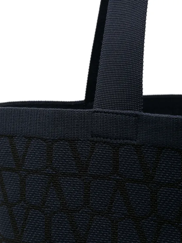 Valentino Garavani トワル イコノグラフ トートバッグ | ブルー Valentino Garavani トワル イコノグラフ トートバッグ | ブルー