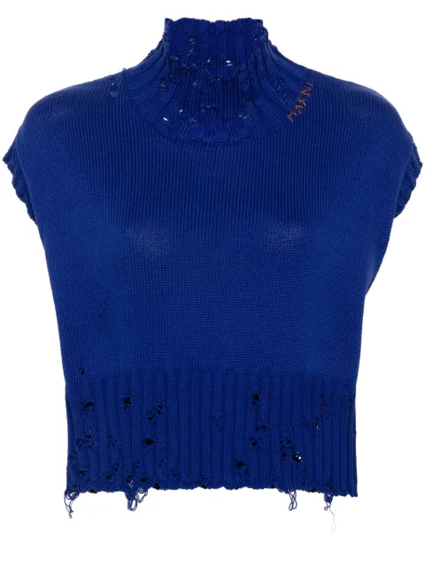 Marni cotton cropped vest