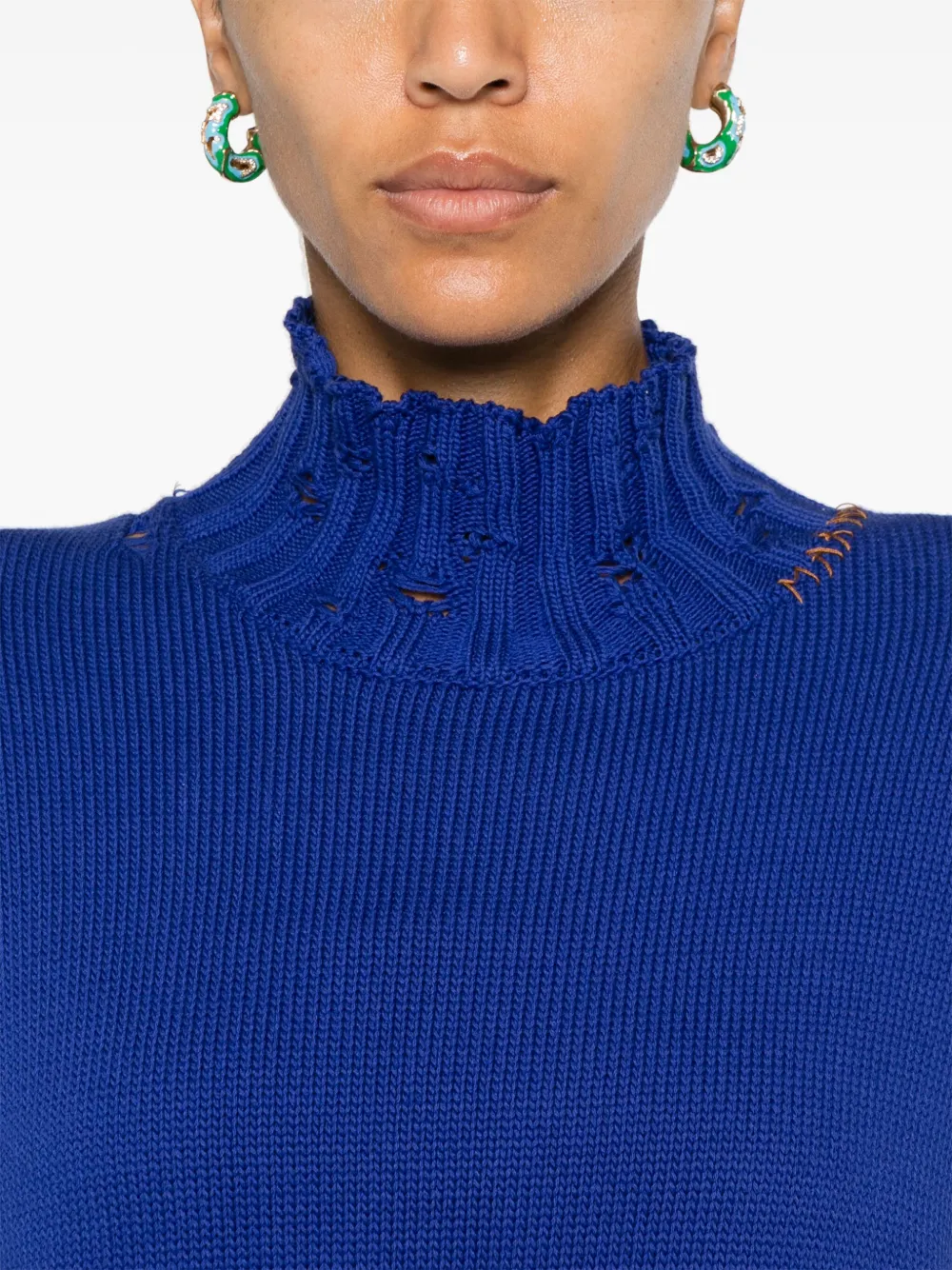 Marni Katoenen cropped gilet Blauw