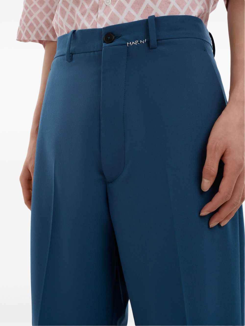 Marni mending-logo trousers Men