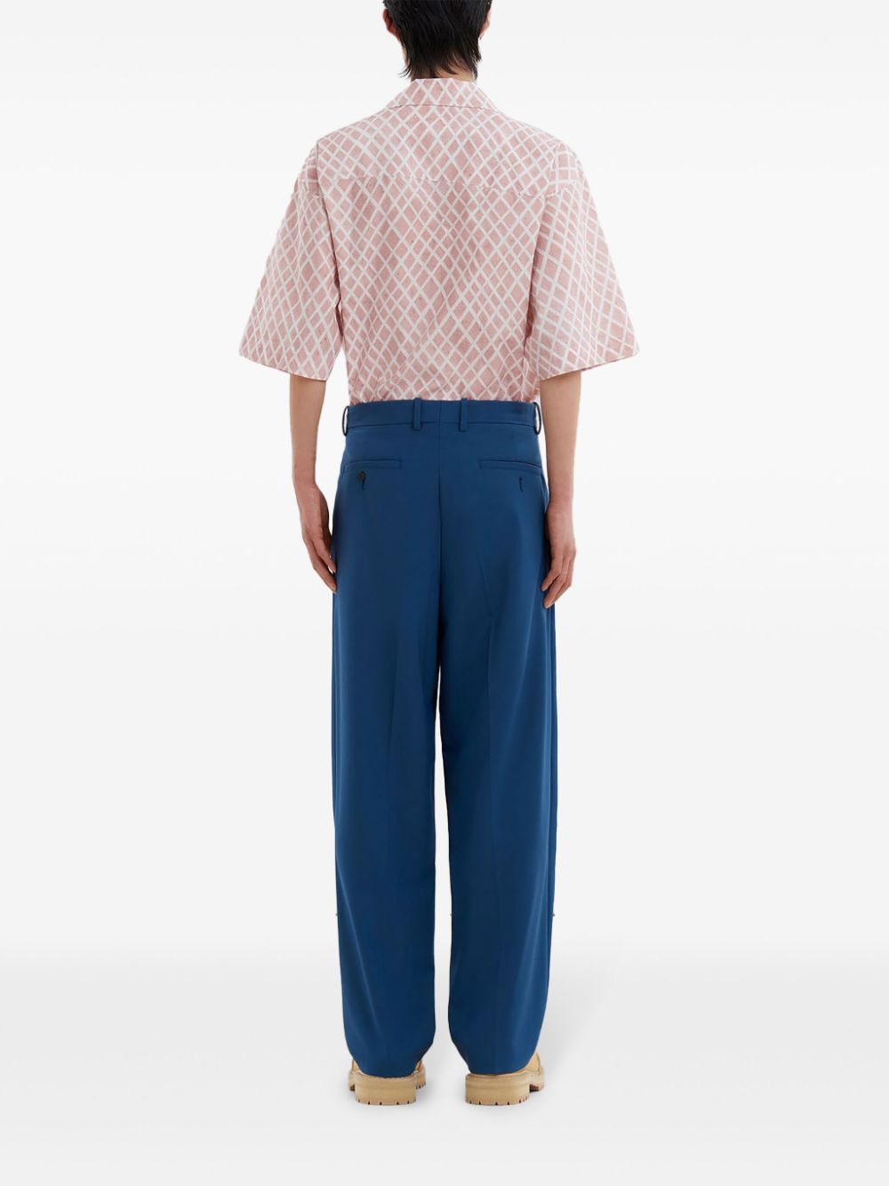 Marni mending-logo trousers Men