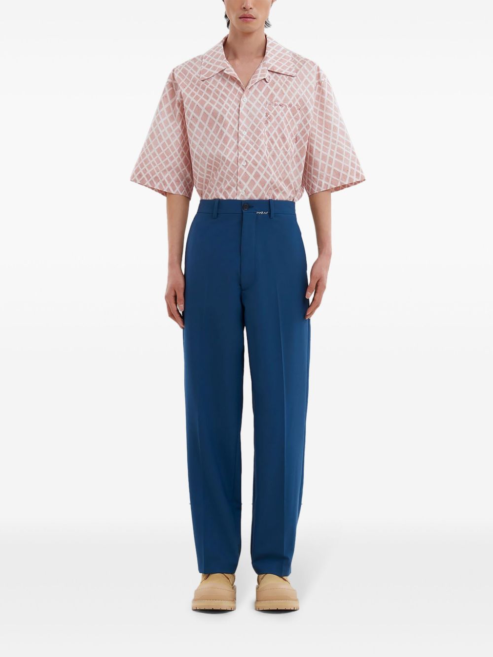 Cheap Marni mending-logo trousers Men