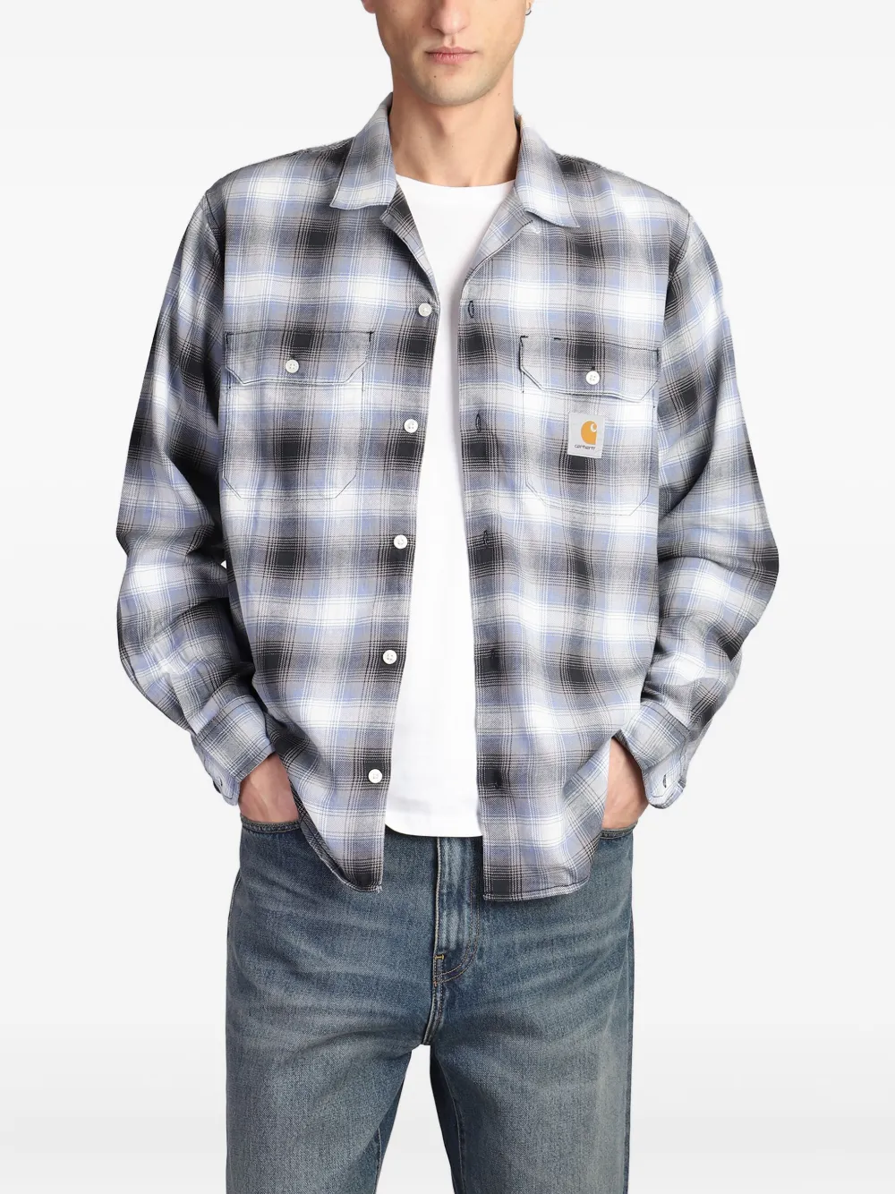Carhartt WIP camisa de algodón | azul | Image 1