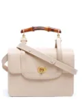 Gucci Pre-Owned Bamboo leather shoulder bag - Neutrals