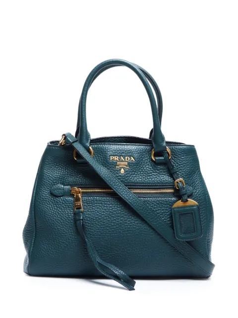 Prada Pre-Owned logo-lettering two-way handbag