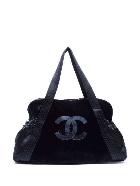 HOT SALE CHANEL 2004-2005 CC panelled holdall bag Women